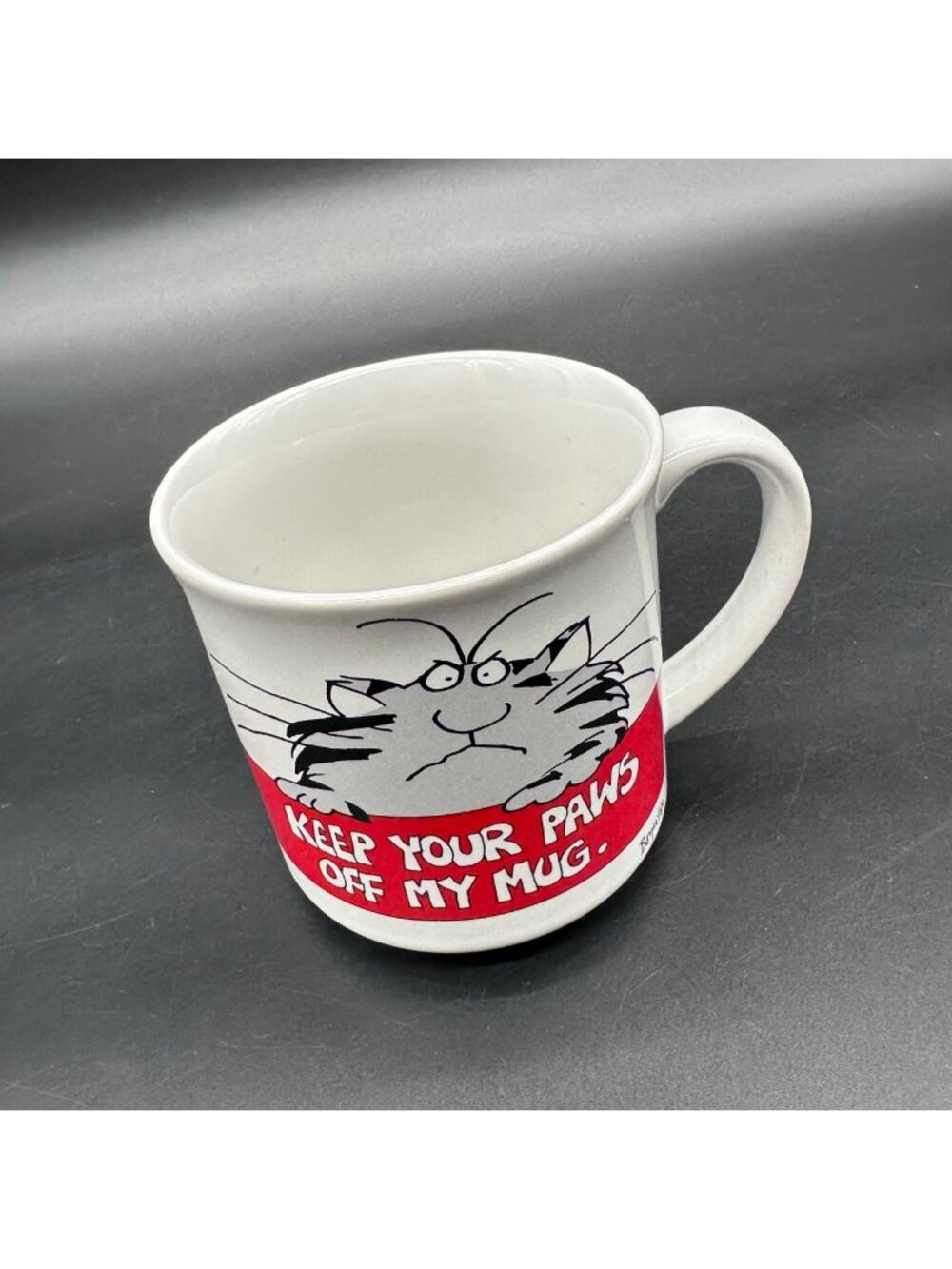 Vintage Boynton Mug Cat Coffee Cup Keep Your Paws Off My Japan 1980s Ceramic